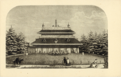 8008 Gezicht op de voorzijde van het huis Peking te Baarn.01-01-1860-31-12-1860